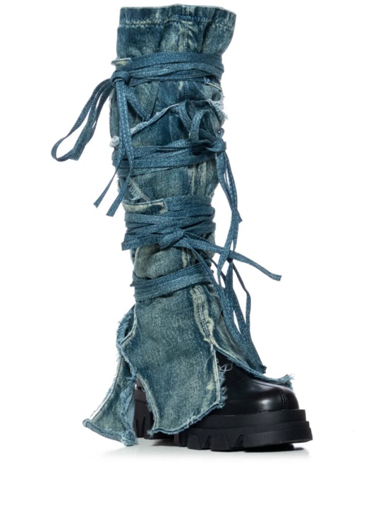 Azalea Wang Shoes - Azalea Wang Denim Sze 8